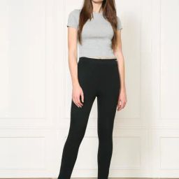 Van Heusen Black Mid Rise Treggings-image-42