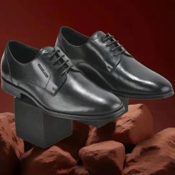 Woodland Men's Black Derby Shoes-image-78