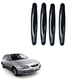 SPREADX Plastic Car Compact Black Colour Elegant Door Guard Protection Universal Type Suitable for Accent (Set of 4 Pcs)-20