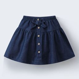 Mark & Mia Girls Bow Applique Details A-Line Knee Length Skirt-image-14
