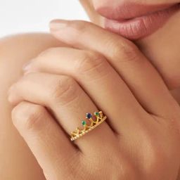 Kisna Diamond & Gold Jewellery 18k Pure Gold Royalia for Women-image-20