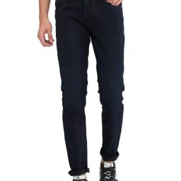 Lawman Pg3 Dark Blue Slim Fit Lightly Washed Jeans-image-95