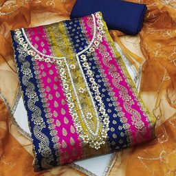 KALINI Unstitched Dress Material-image-18