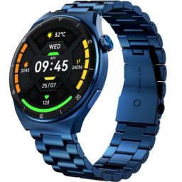 beatXP Vega X BT Calling Smartwatch with 1.43 inch Super AMOLED Display (Blue Metal Chain)-62