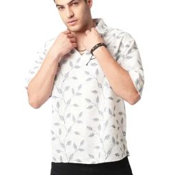 VASTRADO Core Fashion White Embroidered Oversized Shirt-image-53