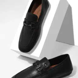 Louis Philippe Men's Black Formal Loafers-picture-34