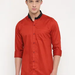 Cross Court Men Slim Fit Opaque Casual Shirt-image-66