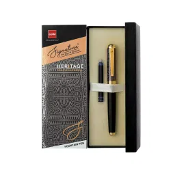 Cello Signature Fountain Pen Cap Closure Type Blue Ink, 8907234016116-picture-46