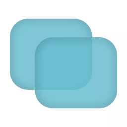 AllExtreme EXAFF02 Fog Rear View Mirror Film with Window Protective Shield for Car - Blue (Set of 2)-40