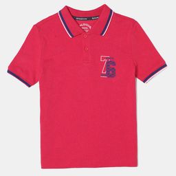 Jockey Boys Super Combed Cotton Rich Printed Ribbed Collar Half Sleeve Polo Tshirt - AB24-picture-47