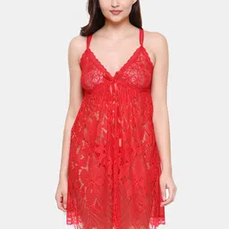NOIRA Women Net Strapless Baby Doll-image-6