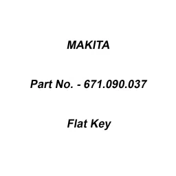 Makita Flat Key Suitable For ELM4611, Part No 671.090.037-picture-14