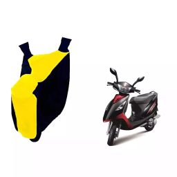 Auto Pearl Waterproof Two Wheeler Cover For TVS Streek (Yellow & Blue)-image-22