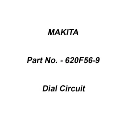 Makita Dial Circuit Suitable For SP001G, Part No 620F56-9-36