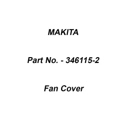 Makita Fan Cover Suitable For VC2510L, Part No 346115-2-picture-41