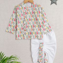 The Magic Wand Boys Regular Kurta with Dhoti Pants-39