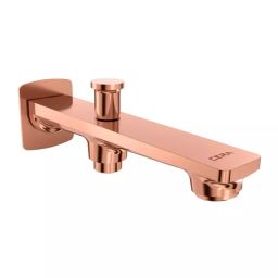 CERA Sylvina Bath Tub Spout Quarter Turn Wall Mount PVD Finish Rose Gold with Wall Flange & Button Arrangement, F1021662RG-image-49