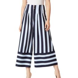 Miss Chase Navy & Sky Blue Striped Pants-image-48