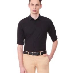 Allen Solly Black Slim Fit Shirt-image-28