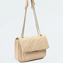 max PU Structured Shoulder Bag with Quilted image 2