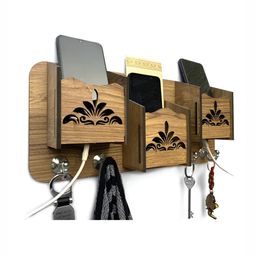 Glori-fyi Brown Wooden Key Holders With Mobile Stand-15