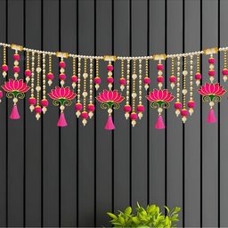Divyakosh Torans Door Hangings for Home Decoration, Lotus Toran-image-7
