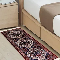 MODEFE Brown Abstract Anti-Skid Nylon Carpet-35