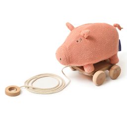 Mi Arcus Pig Push & Pull Soft Toy- Peach image 2
