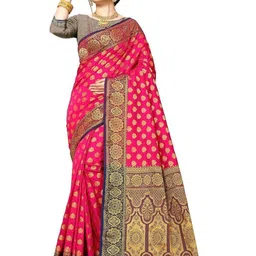 jayant creation Pink Art Silk Barasi Sarees-picture-19