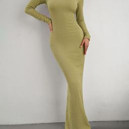 all about you Women Self Design Bodycon Maxi Dress-image-63