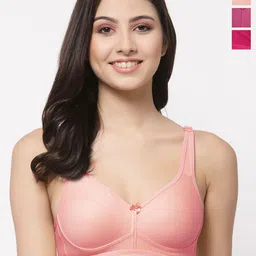 College Girl Pack Of 3 Full Coverage Lightly Padded Minimizer Bra-image-39