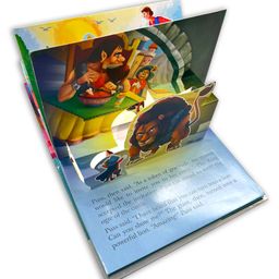 sawan Set of 5 POP UP books World Famous Fairy Tales Puss in Boots , Rapunzel The Ugly Duckling Goldilocks and the Three Bears and Jack and the Beanstalk Five Captivating Fairy Tales from Aladdin to Pinocchio - English image 5