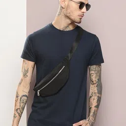 URBANICE Men Solid Round Neck T-shirt-image-39