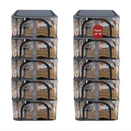 Kuber Industries Grey Set of 6 Regular Drawer Organiser Organisers-45