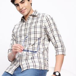 Aeropostale Men Premium Checked Pure Cotton Casual Shirt-picture-44