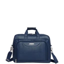 Priority Navy Synthetic Large Messenger Bag-image-1