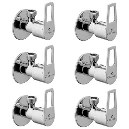 Cliquin Orient Brass Wall Mount Chrome Finish Angle Valve with Wall Flange (Pack of 6 Pcs)-image-46