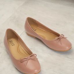 Elle Women's Nude Flat Ballets-image-102