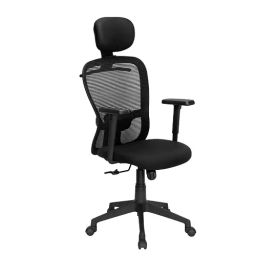 Vassio Revolving Chair 5 Nylon Wheels Black, V-Chair101-image-96