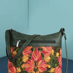 EVEDA Women Floral Printed Structured Sling Bag-3