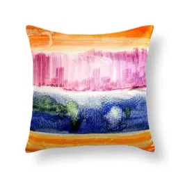 Home4U Dusk Hues Multicolor Polyester Cushion Cover - Set of 1-image-52