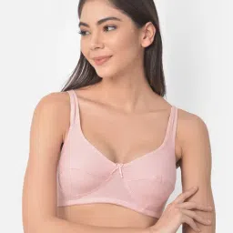 Clovia Pink Non Wired Non Padded Half Coverage Bra-picture-10