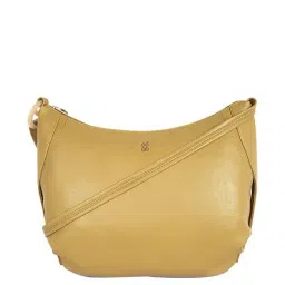 Baggit Lxe Grasshopper Yellow Solid Medium Sling Handbag-image-24