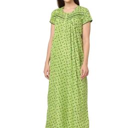 Sweet Dreams Green Printed Nighty-picture-4