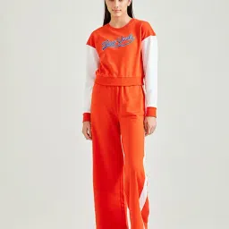 Cover Story Orange Full Sleeves Sweatshirt-image-77