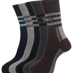 Dollar Multi Cotton Self Pattern Socks - Pack of 5-image-57