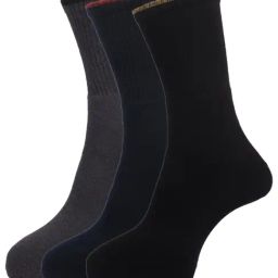 Dollar Multi Cotton Self Pattern Socks - Pack of 3-image-59