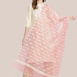 Dupatta Bazaar Gajari Zari Work Dupatta-picture-19