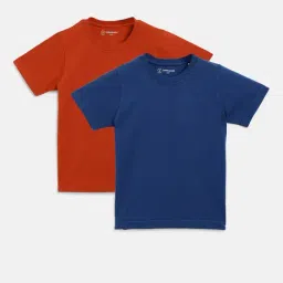 Campana Rust & Blue Solid T-Shirt (Pack Of 2)-image-13