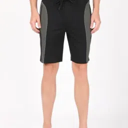 Jockey 9411 Black Super Combed Cotton Rich Shorts with Side Pocket-image-64